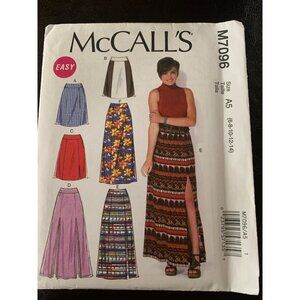 McCall's Misses Skirt Sewing Pattern Sz 6 - 14 M7096 - Uncut